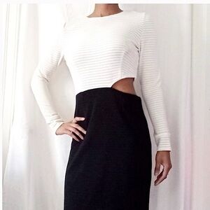 Anthropologie (Hutch) Cutout Knit Dress Size Large